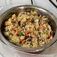 干饭人必备！香菇肉丁糯米饭的做法图解6