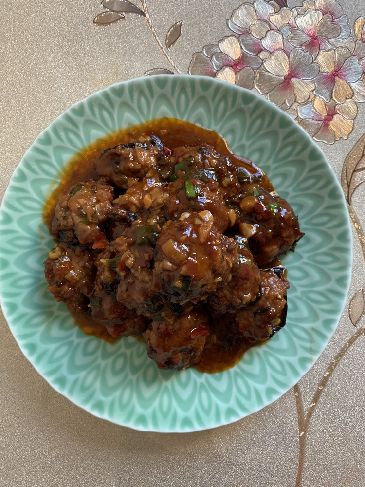茄子包肉的做法