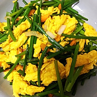 韭菜苔炒土鸡蛋的做法图解7