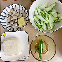 广东靓汤——超鲜的豆腐丝瓜白贝汤的做法图解1
