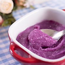宝宝辅食 紫薯芋头混合泥