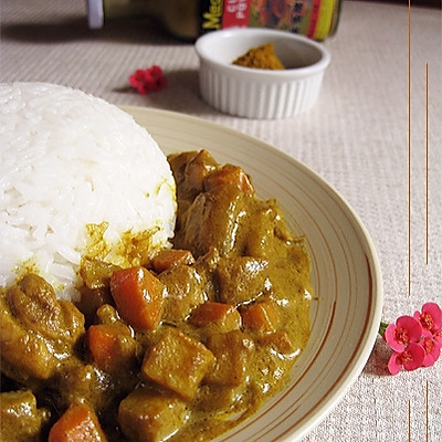 东南亚风味——咖喱鸡腿饭