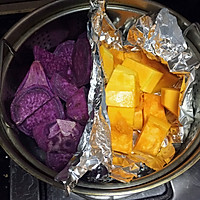 南瓜紫薯汤圆的做法图解1