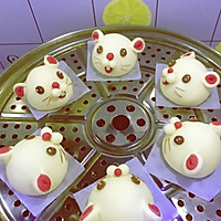 卡通鼠仔包（紫薯馅）的做法图解13