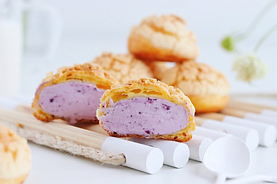 蓝莓酥皮泡芙