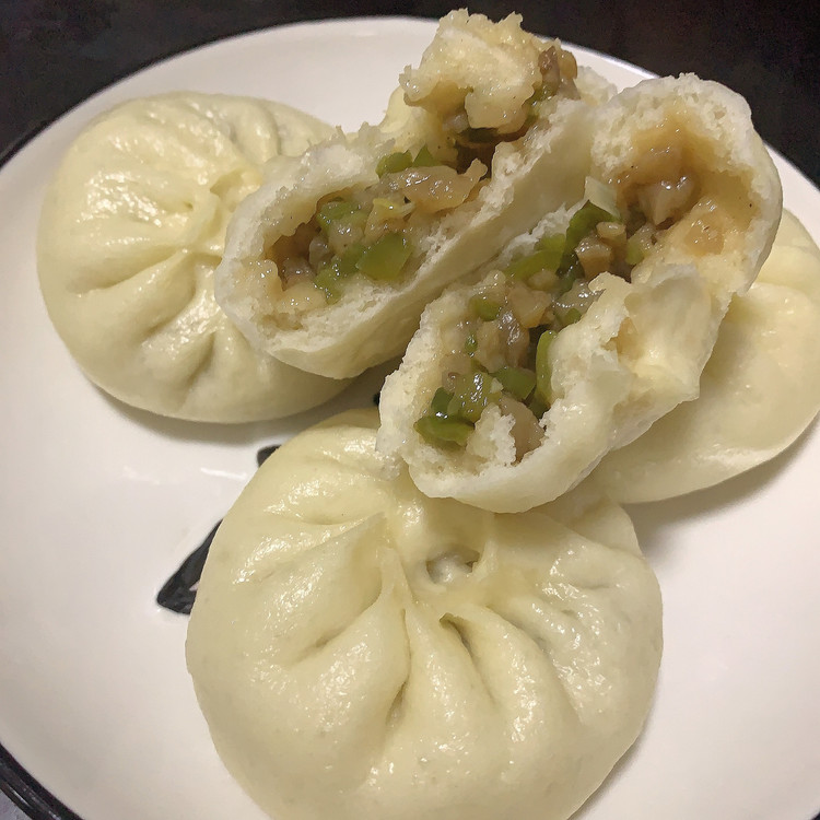 茄子青椒包子的做法