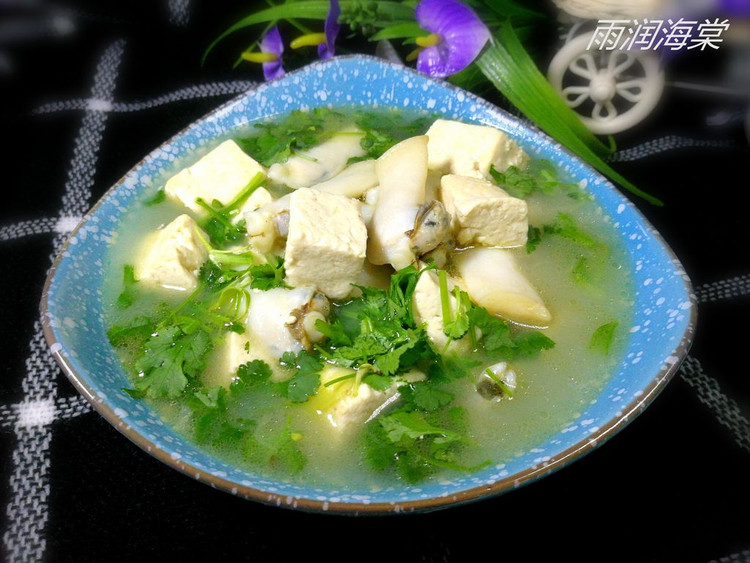 豆腐竹节蛏汤的做法