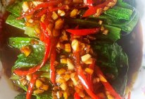 白灼油麦菜的做法