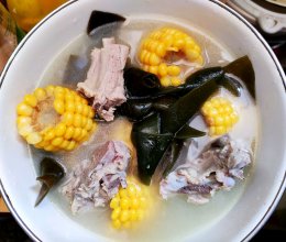 #刘畊宏女孩减脂饮食#排骨海带玉米汤的做法
