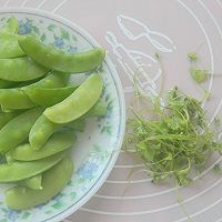 养生素菜【蒜香荷兰豆】的做法图解1