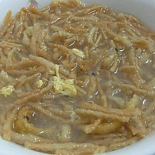 早餐_蛋花汤泡馓子