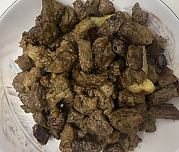 超简单-香煎牛肉粒的做法