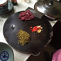 牛肉炒酸豆角的做法图解1