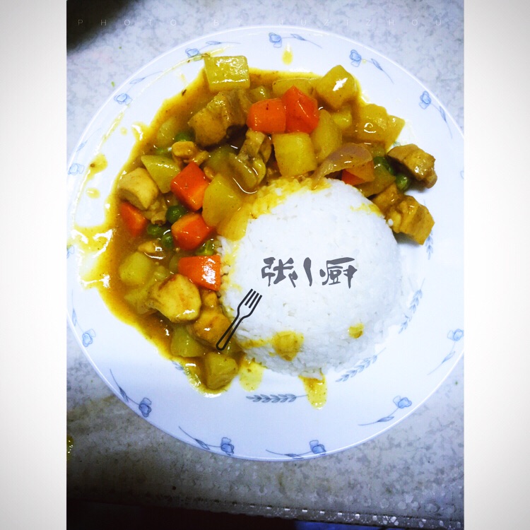 咖喱鸡肉饭_新手驾到??