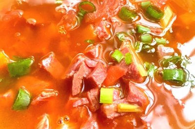 宝宝的酸咸汤-番茄牛肉汤