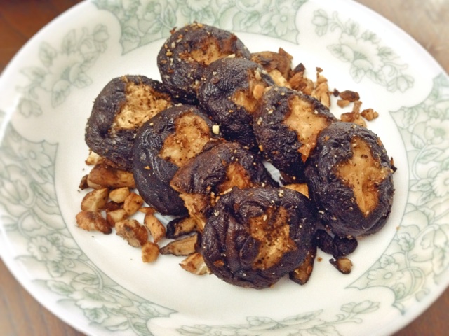 杏仁烤香菇