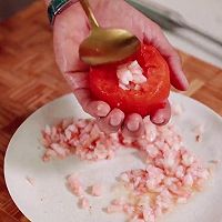 #一蔬一饭皆告白#番茄加拿大北极虾滑团营养又美味的做法图解9