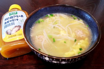 金针菇蛋花圆子汤
