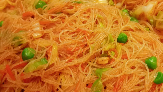 虾仁炒米粉