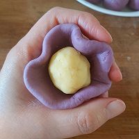 玫瑰紫薯豆沙酥的做法图解9