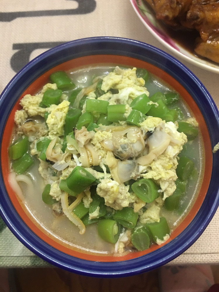 芸豆蛤蜊打卤面的做法