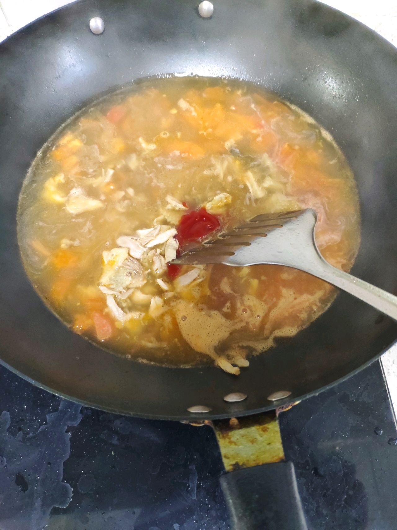 西红柿面疙瘩汤怎么做_西红柿面疙瘩汤的做法_茹絮_豆果美食