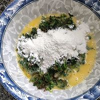 荠荠菜蛋饼的做法图解4