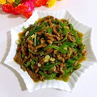 青椒炒肉丝的做法图解11