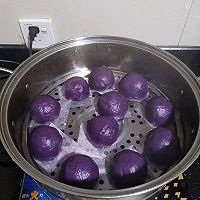 芝心豆沙紫薯糯米糍的做法图解8