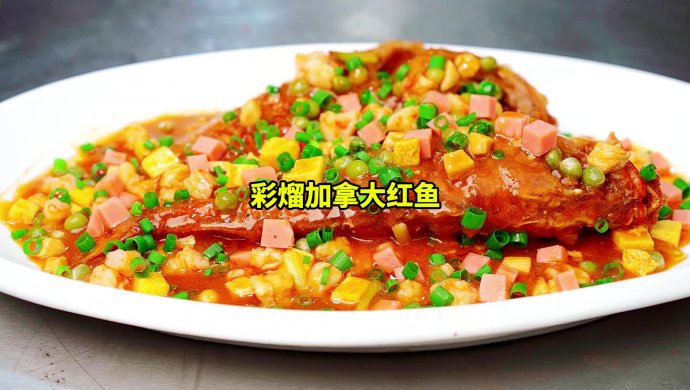 彩熘加拿大红鱼