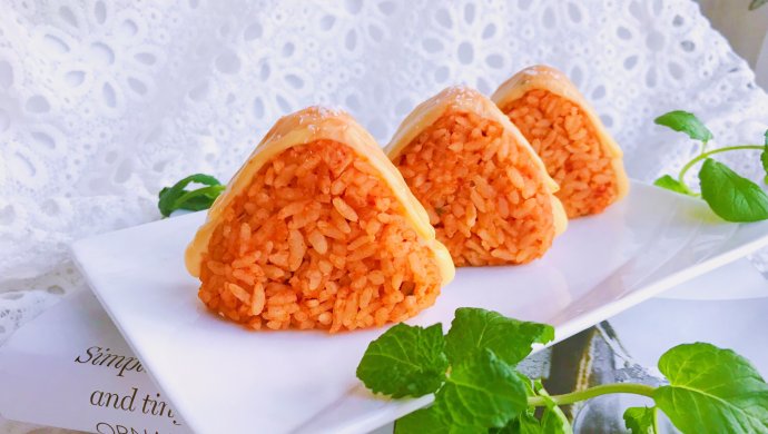 萌萌哒—韩式芝士泡菜饭团