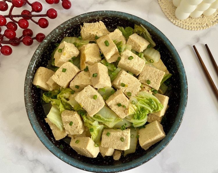 东北/大白菜炖老豆腐的做法