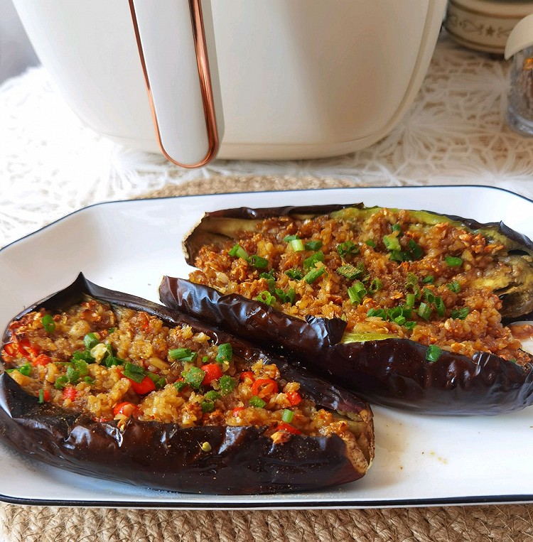 蒜蓉烤茄子｛空气炸锅食谱｝的做法