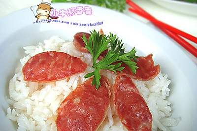 超简易腊肠饭