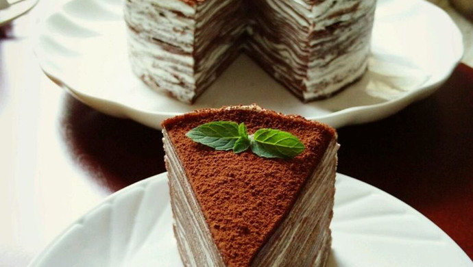 巧克力乳酪法式千层蛋糕