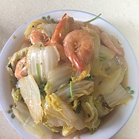 大白菜炒虾的做法图解5