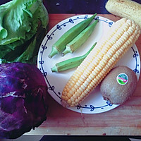 简单低卡果蔬沙拉#丘比沙拉汁#的做法图解1