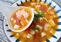 虾滑番茄豆腐汤的做法