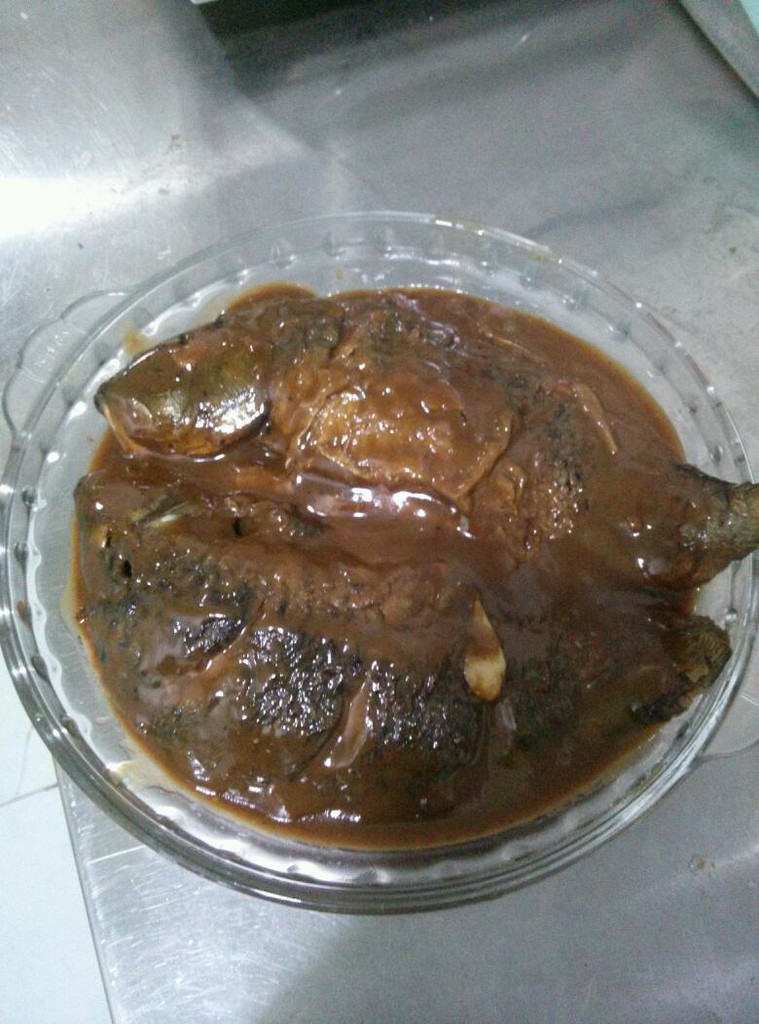 Stewed crucian carp