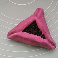 火龙果紫米软欧包的做法图解9
