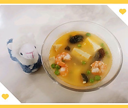 【减脂期美食】鲜虾皮蛋豆腐汤的做法