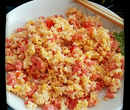 西红柿火腿蛋炒饭的做法