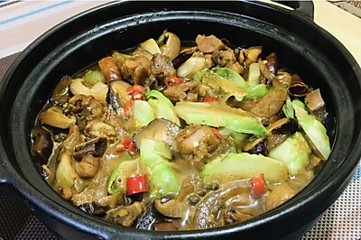 儿菜烧鸡块儿