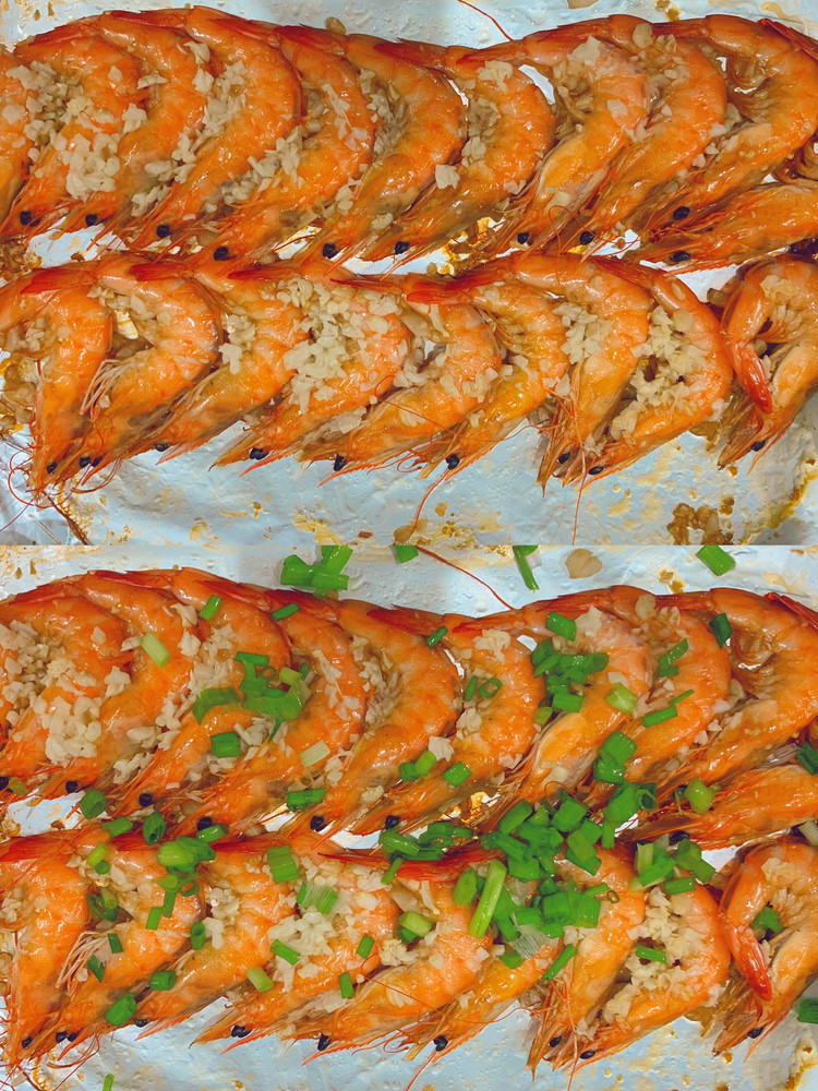 烤箱美食&蒜蓉烤大虾更入味‼️‼️的做法