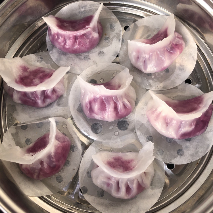 水晶紫薯饺的做法