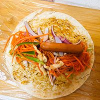 #换着花样吃早餐#快手卷饼的做法图解4