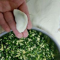 素食:韭菜鸡蛋馅水饺详细版的做法图解15