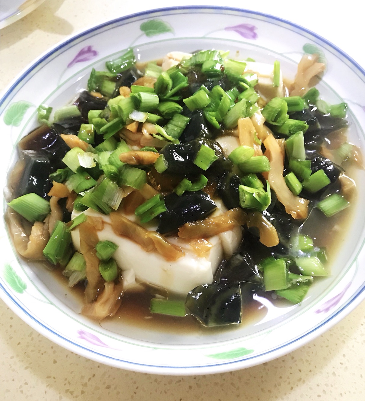 Tofu with preserved egg