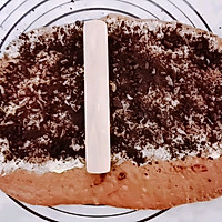 #精致一人食#巧克力奥利奥面包卷的做法图解9
