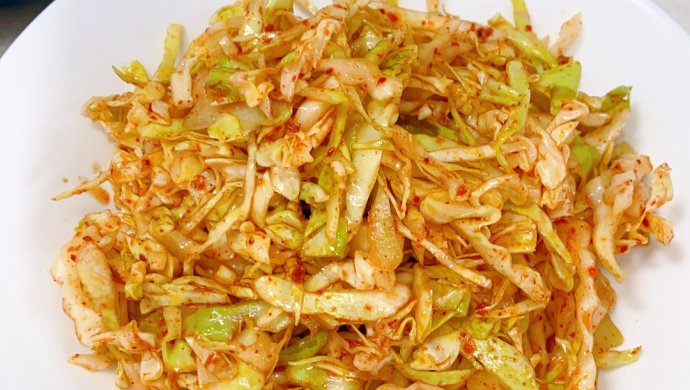 捞汁圆白菜